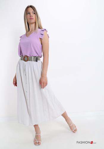 Blusa  con balze scollo a V - ph 5