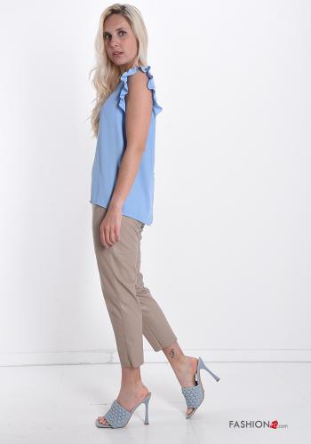 Bluse mit Volants mit Knöpfen - ph 5