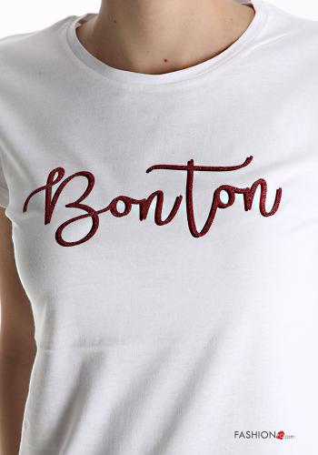 Bedrucktes Muster T-shirt aus Baumwolle - ph 4