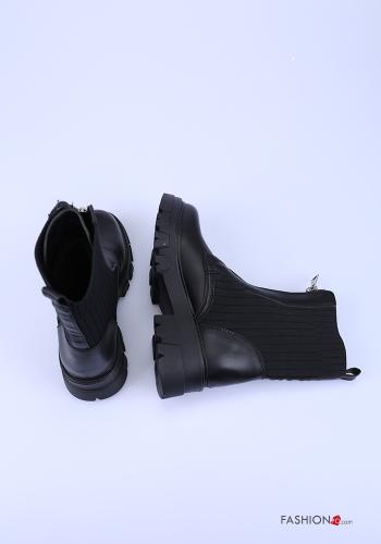 Kunstleder Stiefeletten mit Reißverschluss - ph 2