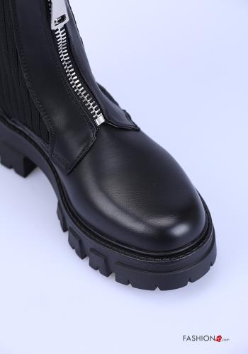 Kunstleder Stiefeletten mit Reißverschluss - ph 4