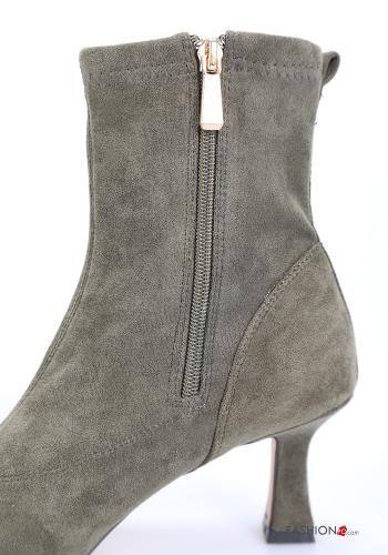 Zapatos de tacón alto imitación de cuero Gamuza con cremallera - ph 3