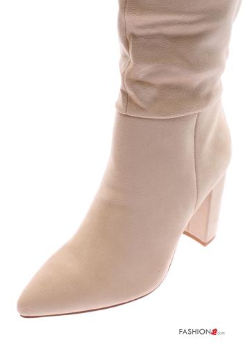 Kunstleder mit spitze nase Stiefel mit Reißverschluss - ph 3
