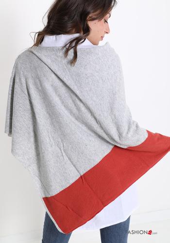 Poncho in Misto Cashmere - ph 2
