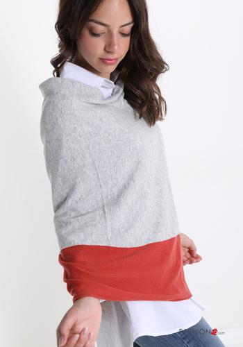 Poncho in Misto Cashmere - ph 3