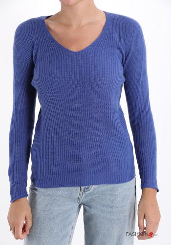 Cashmere Sweater with v-neck