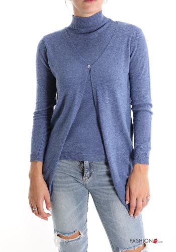 Coordinato in Misto Cashmere con bottoni - ph 1