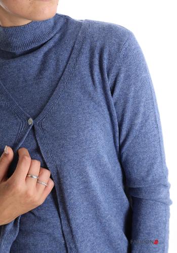 Coordinato in Misto Cashmere con bottoni - ph 4