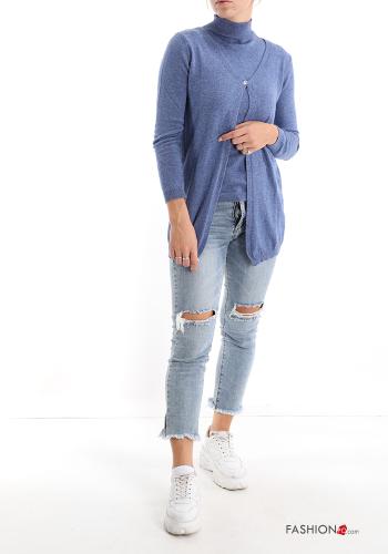 Coordinato in Misto Cashmere con bottoni - ph 5