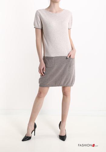 Robe en Mélange de Cachemire avec poches - ph 1