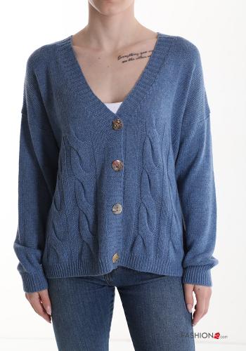 Cashmere Blend Cardigan with buttons