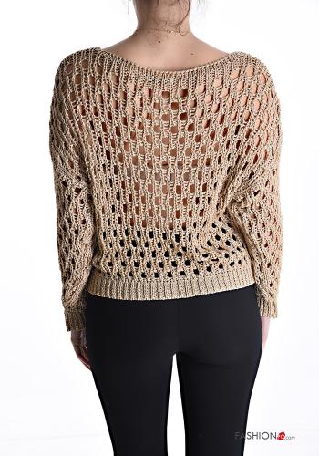 lurex fishnet Sweater - ph 2