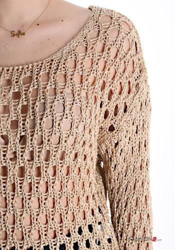 lurex fishnet Sweater - ph 4