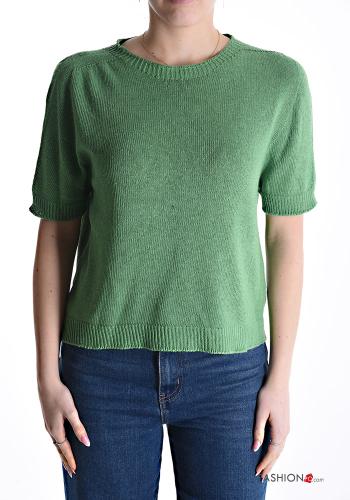 short sleeve Cotton Sweater - ph 1
