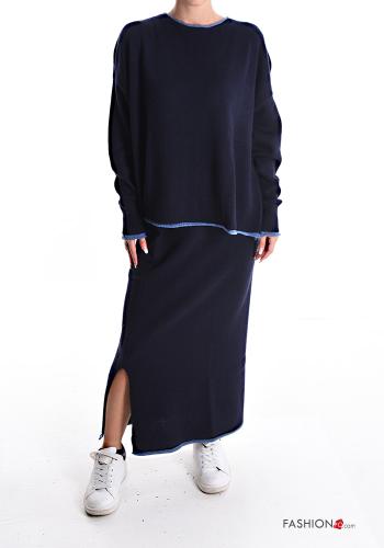 oversized Cashmere Blend Co-ord with split - ph 1