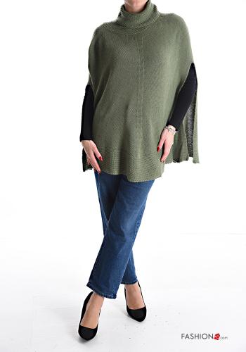 Cashmere Blend Poncho Rollneck - ph 5