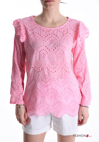 Blusa de Algodón bordado inglés - ph 1