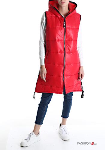 Gilet with pockets with hood with zip - ph 1