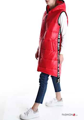 Gilet with pockets with hood with zip - ph 3