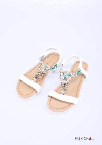 Sandalias  con brillantes cuña - ph 1