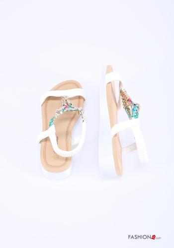 Sandalias  con brillantes cuña - ph 2