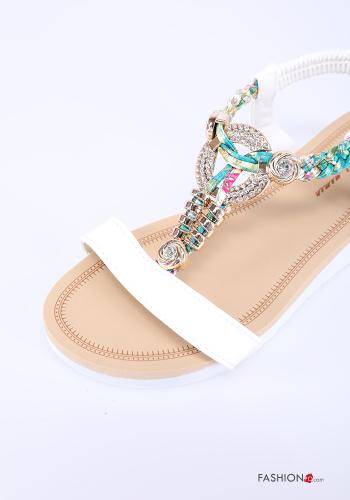 Sandalias  con brillantes cuña - ph 3