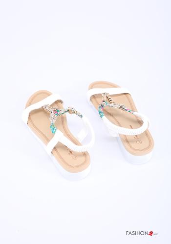 Sandalias  con brillantes cuña - ph 4