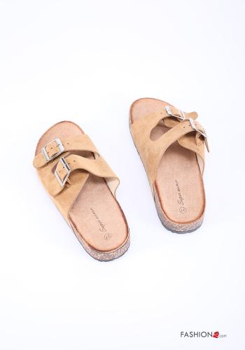 Pantoletten  Wildleder mit Riemen regulierbar - ph 4