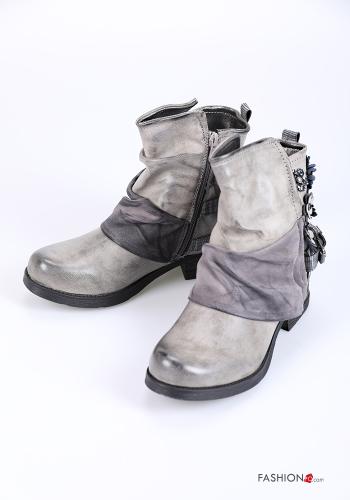 Botines con cremallera con tachuelas - ph 1