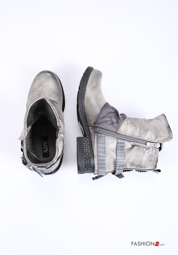 Botines con cremallera con tachuelas - ph 2