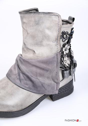 Botines con cremallera con tachuelas - ph 3