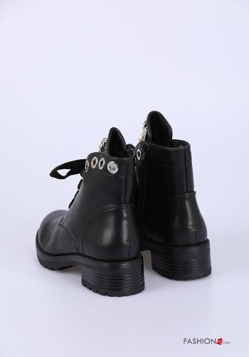 Stiefeletten mit Perlen mit Band - ph 2