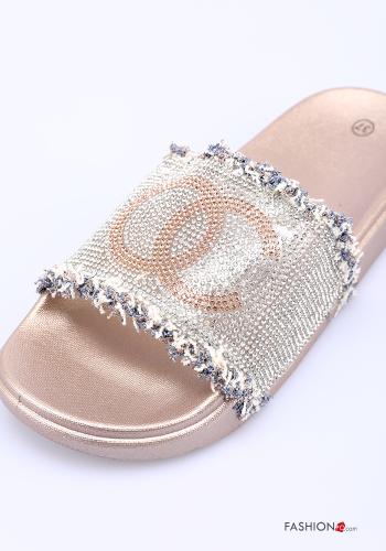 Claquettes avec strass - ph 3