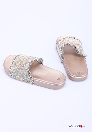 Claquettes avec strass - ph 4