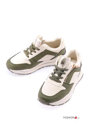 Sneakers ecopelle con zip - ph 1