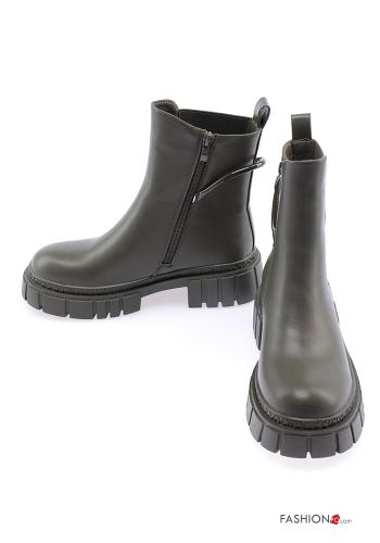 faux leather Ankle boots with zip - ph 2