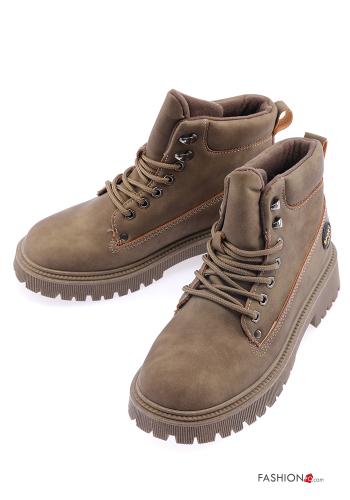 faux leather Hiking boots - ph 1