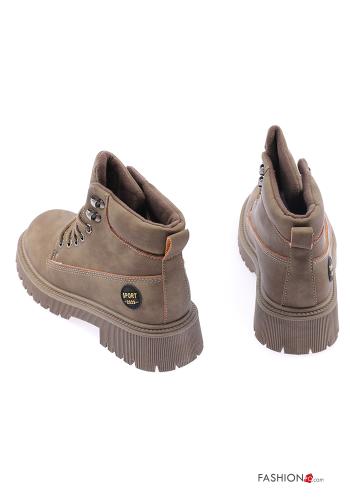faux leather Hiking boots - ph 4