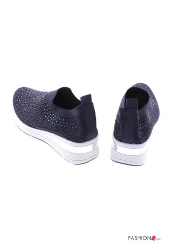 Sapatilhas slip-on com strass - ph 4