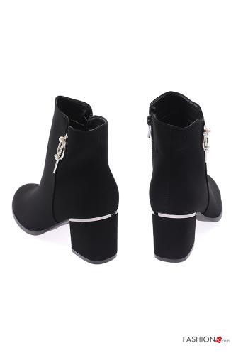 Botines Gamuza de punta redonda con cremallera - ph 4