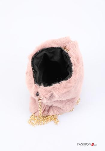 Borsa in Pelliccia ecologica con strass - ph 5
