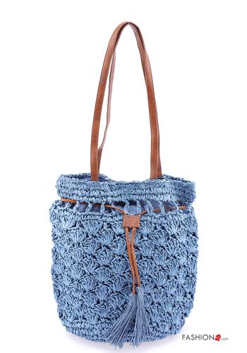 Bolso ajustable Patrón bordado con flecos - ph 1