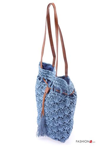 Bolso ajustable Patrón bordado con flecos - ph 2