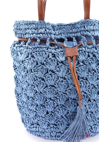 Bolso ajustable Patrón bordado con flecos - ph 4