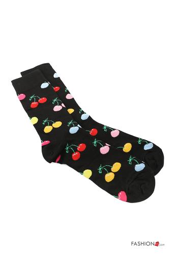 Natur Muster Kurze Socken aus Baumwolle - ph 1