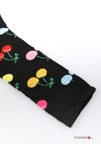 Natur Muster Kurze Socken aus Baumwolle - ph 3