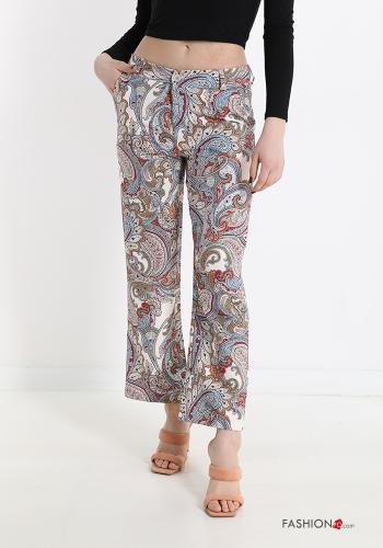 Pantalones Estampado jacquard con bolsillos - ph 1