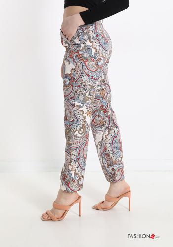 Pantalones Estampado jacquard con bolsillos - ph 3