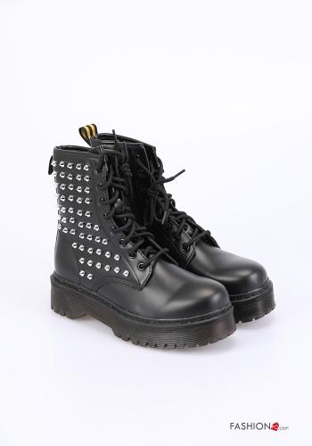 Bottes militaires avec fermeture éclair avec des clous - ph 1