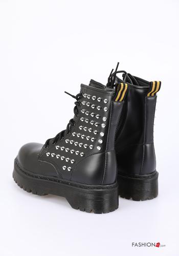 Bottes militaires avec fermeture éclair avec des clous - ph 2